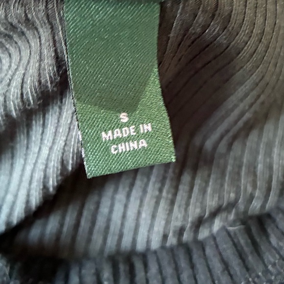 Y2K 90’s Wild Fable Baby Tee Gray Crop Top Ribbed Minimalist Size Small Baddie - Picture 6 of 9